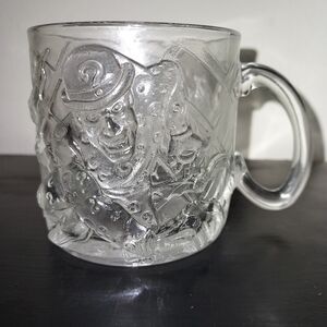 Batman The Ridler Clear Glass Mug with Embossed Design